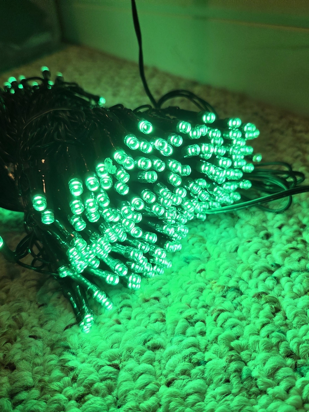 Green LED Decorative String Lights - Energy-Saving Accent Lighting